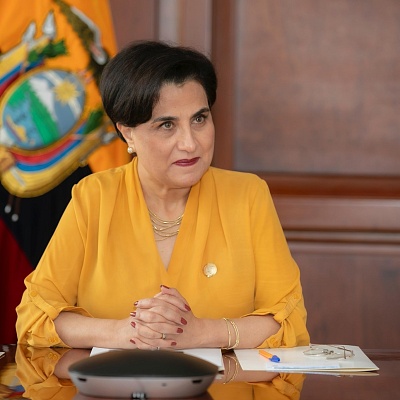 Gabriela Sommerfeld, Canciller de Ecuador.