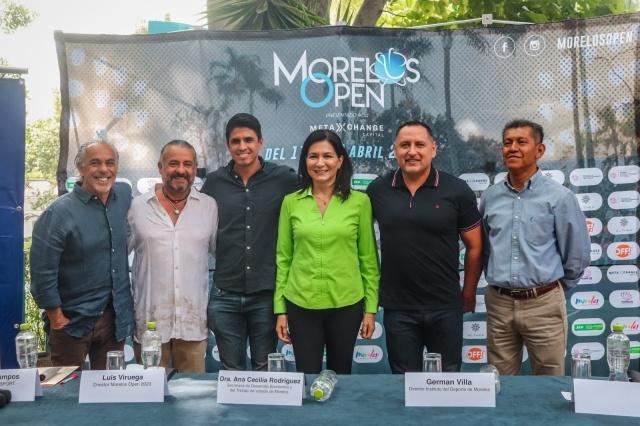Presentan SDEyT e Indem novena edición del torneo de tenis &#039;Morelos Open 2023&#039;