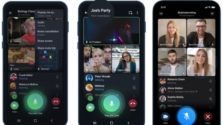 Telegram va por el streaming dentro de su app; hasta 1000 personas podrían ver tu videollamada