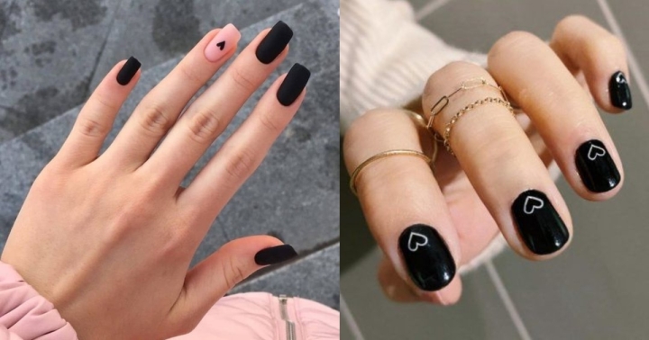 San Valentín Darks: Diseños de uñas en tonos oscuros para usar en Febrero