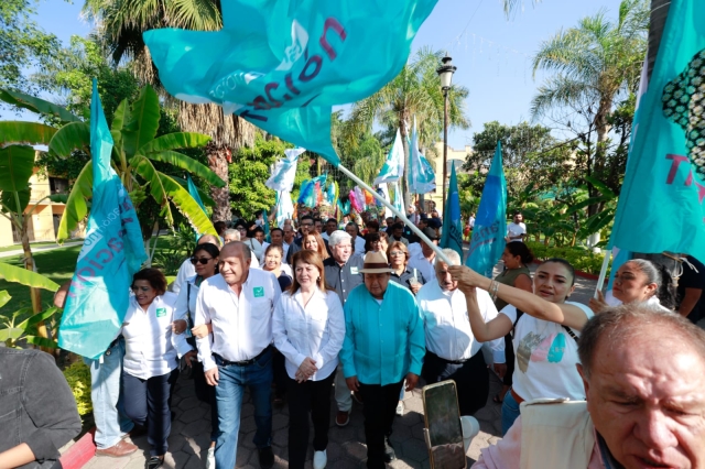 Entrega Nueva Alianza constancia a Margarita González como candidata a la gubernatura de Morelos