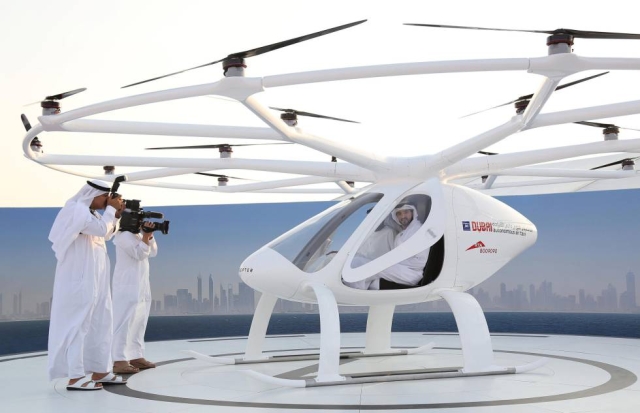 El futuro del transporte: ¡Taxis voladores llegarán a Dubái!