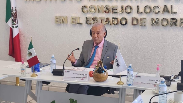 Dagoberto Santos Trigo, presidente del Consejo Local del INE Morelos. 