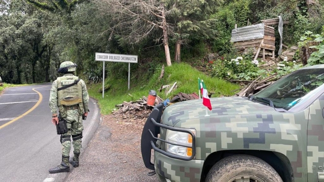 Asegura personal militar y de Guardia Nacional cinco aserraderos en operativo en Huitzilac