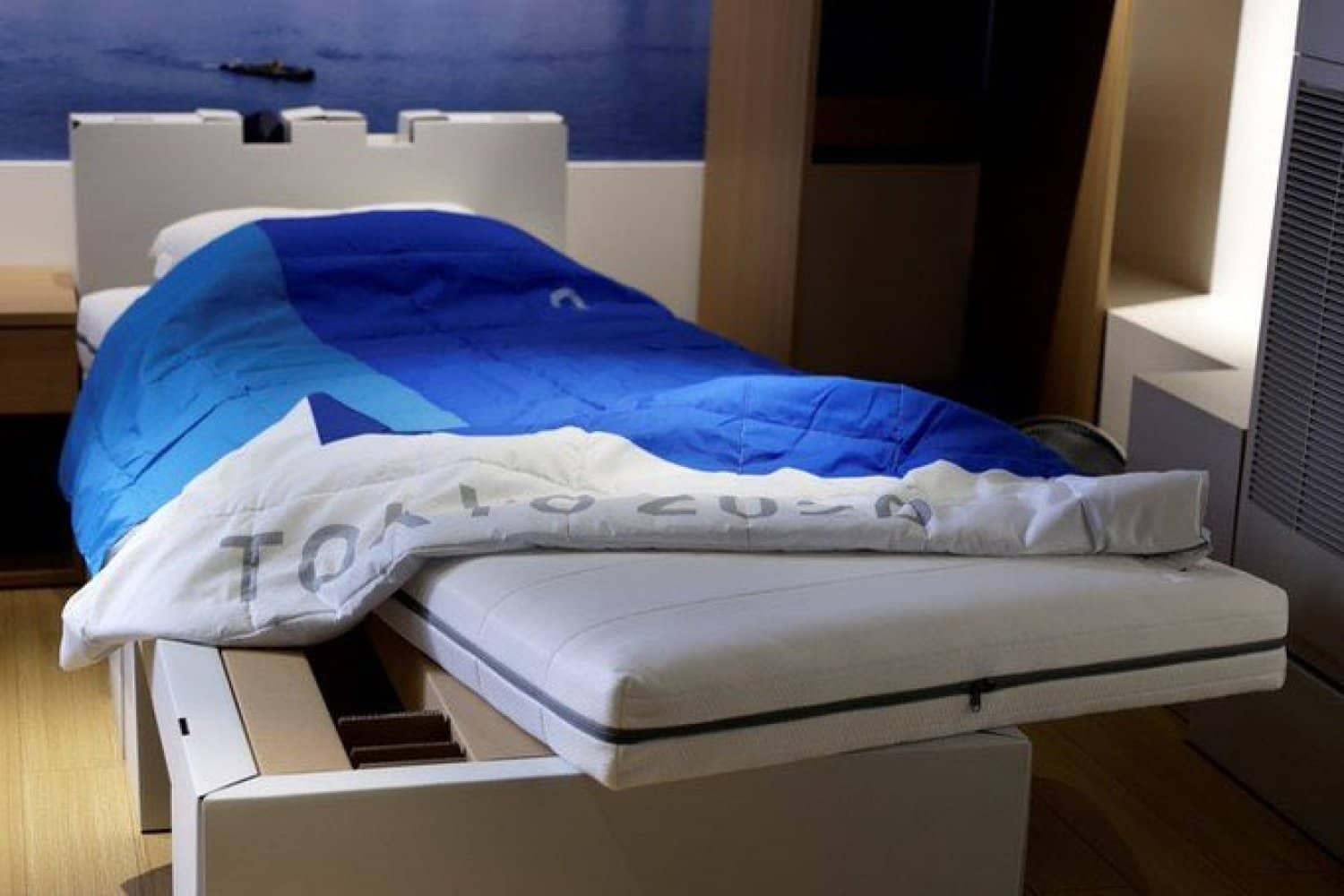 Los atletas dormirán en estas camas para evitar que tengan sexo.