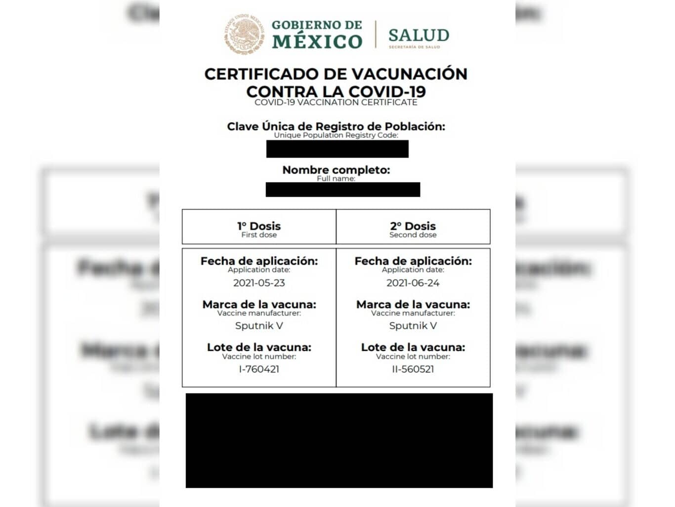 Venden en CDMX certificado de vacunación COVID falso