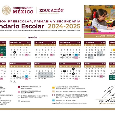 El calendario es aplicable al sistema educativo nacional, externa la SEP. 