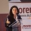 Luisa María Alcalde, ayer en Morelos. 