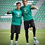 Los morelenses Suker Estrada y Mario Huerta con el nuevo uniforme de entrenamiento de Zacatepec F.C.
