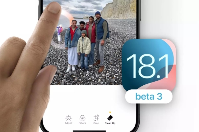 Nueva función &#039;Clean Up&#039; en iOS 18.1 Beta 3 para fotos