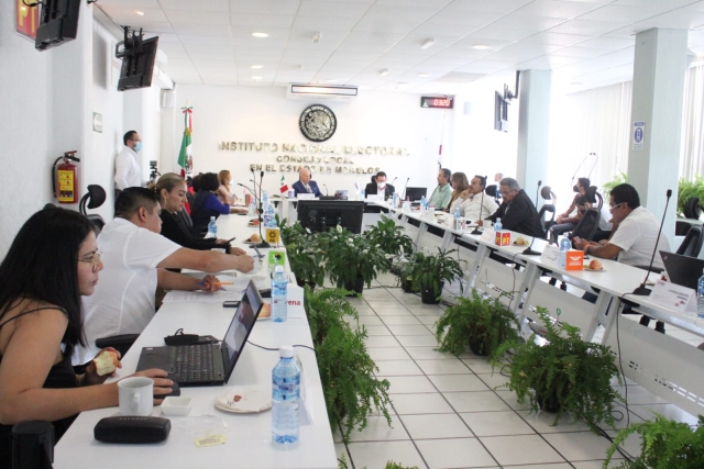 Diversos asuntos durante la sesión ordinaria de Consejo Local del INE en Morelos
