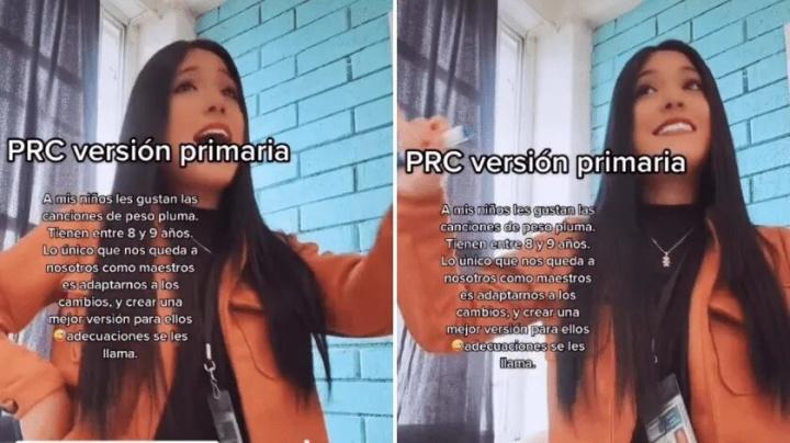 ¡Versión primaria! Maestra crea canción ‘PRC’, de Peso Pluma y Natanael Cano