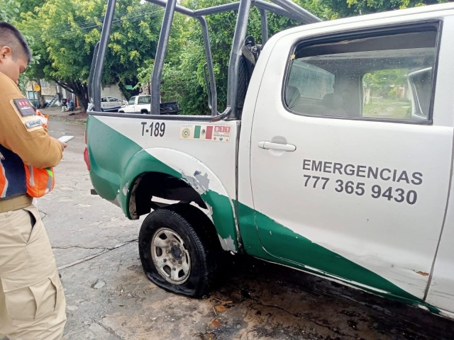 Protección Civil de Temixco rescata a perrita atrapada en río