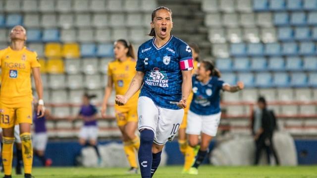 La atacante Mónica Ocampo llegó a 50 tantos en todo su recorrido de la Liga MX Femenil; las Tuzas golearon ayer 4-1 al Atlético San Luis y tienen su boleto asegurado a la liguilla.