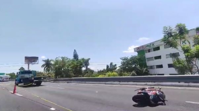 Fallece motociclista en accidente en la autopista México-Acapulco