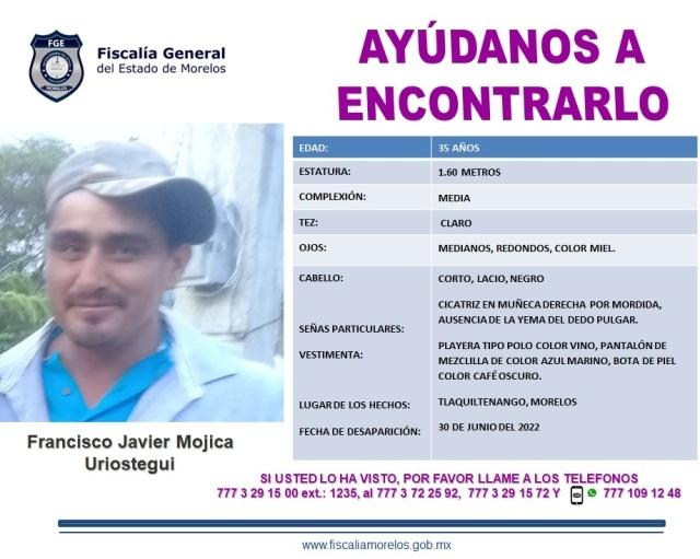 Un hombre desapareció en Tlaquiltenango