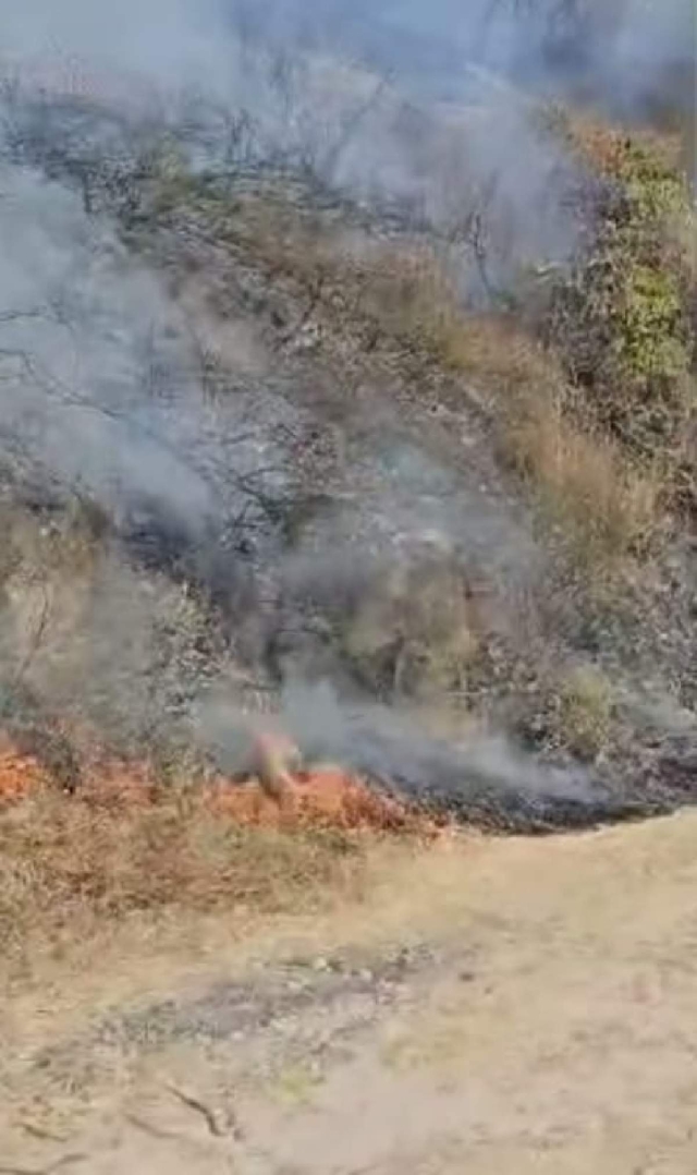 Las autoridades exhortaron a la población a prevenir incendios de pastizales.