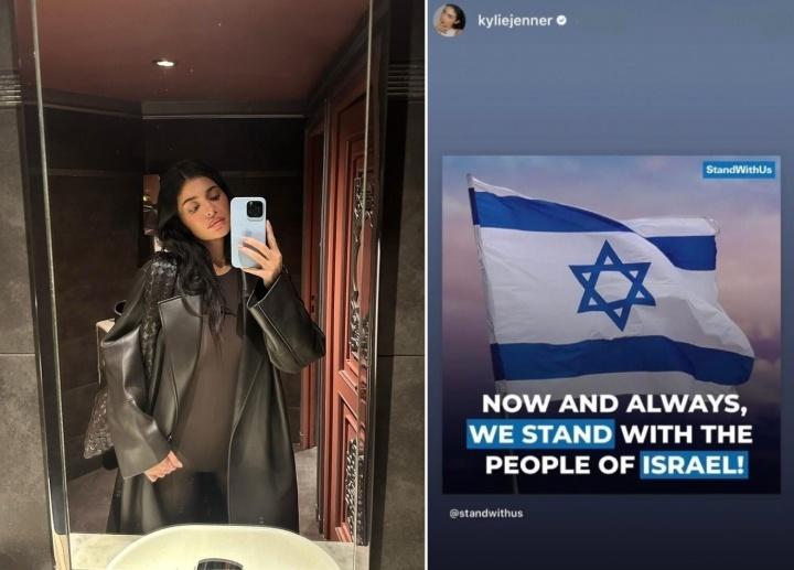 Crítican en redes a Kylie Jenner por publicación en apoyo a Israel