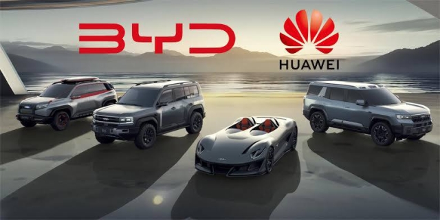 BYD y Huawei unen fuerzas para desafiar a Tesla en automóviles