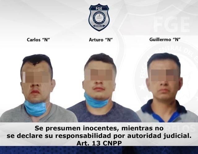 Tres hombres permanecerán en prisión preventiva por narcomenudeo en Cuernavaca