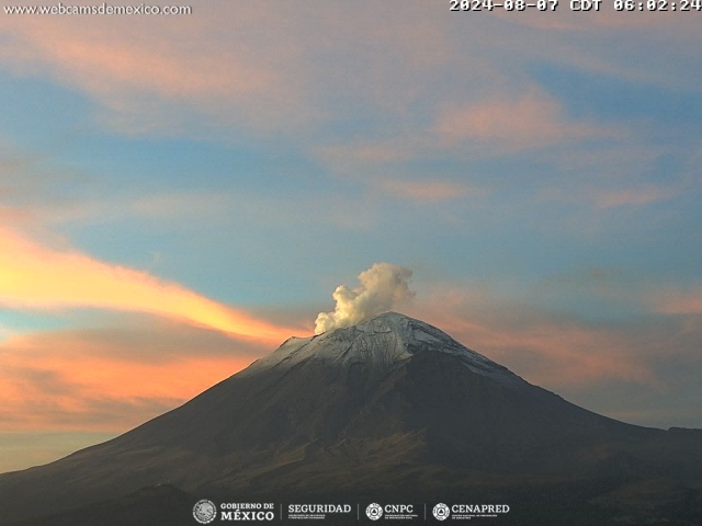 Registra 137 exhalaciones volcán Popocatépetl; se mantiene semáforo amarillo fase 2