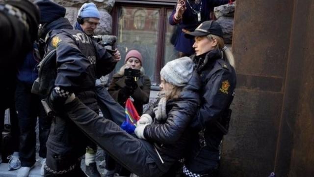 Greta Thunberg, detenida en Noruega durante una protesta