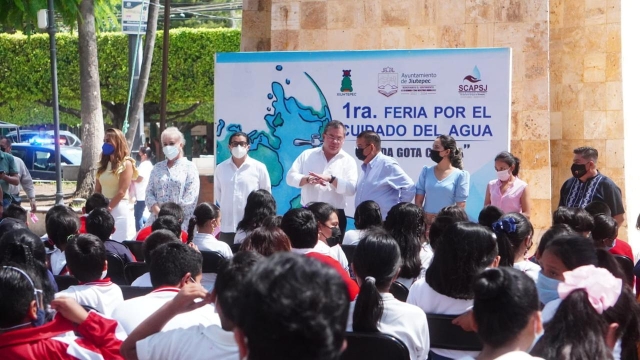 Encabeza edil Rafael Reyes acciones de concientización sobre el cuidado del agua
