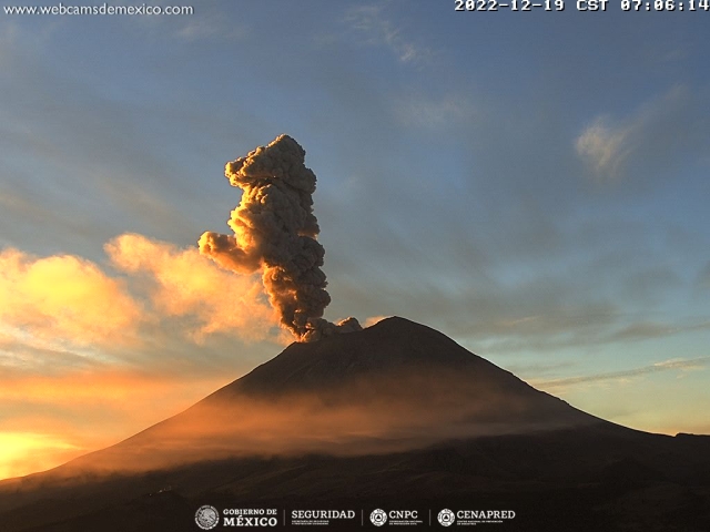 Registra Popocatépetl 191 exhalaciones en las últimas 24 horas