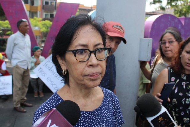 Susana Díaz Pineda, vocera de la organización, cuestionó la “simulación” de cifras por parte de la FGE en la investigación de los asesinatos de mujeres. 