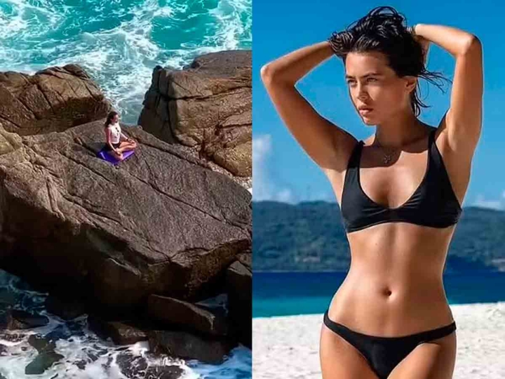 Modelo rusa muere arrastrada por ola mientras practicaba yoga en Tailandia