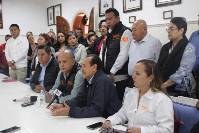 Representantes sindicales anunciaron los paros escalonados en subsistemas de la DGETI ante la omisión de autoridades en la solución de reclamos. 