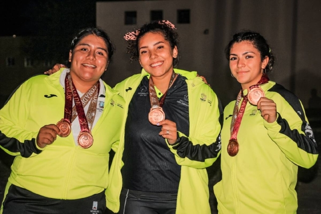 Sofía Brito, Ilse Contreras y Montserrat Vargas se lucieron al subir al tercer peldaño en el pódium en Sonora