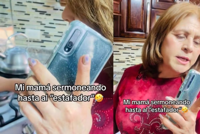 Mujer sermonea a estafador telefónico y se viraliza en TikTok