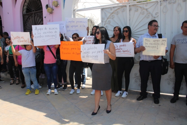 Protesta contra alcalde de Emiliano Zapata