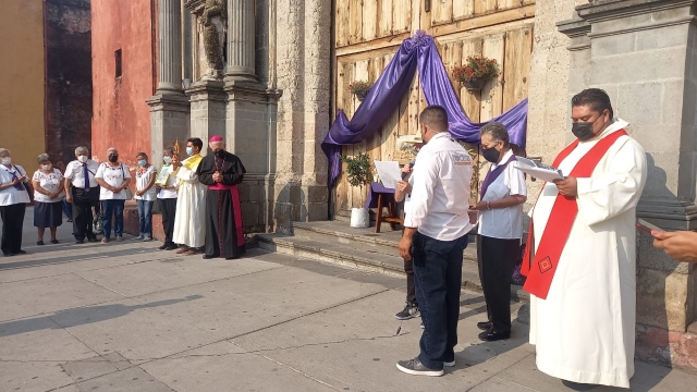 Da inicio recorrido del viacrucis en Cuernavaca