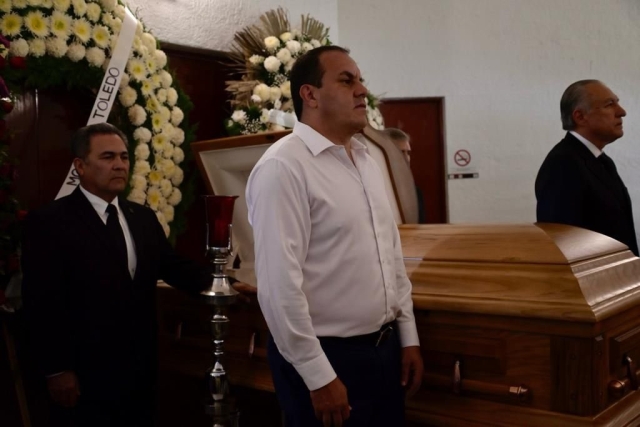 Acompaña gobernador Cuauhtémoc Blanco a familia del exgobernador Jorge Arturo García Rubí