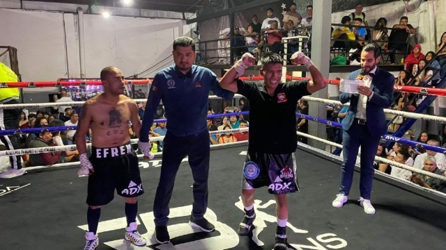 Gran triunfo del “Pitbull” Pérez en la velada boxística Peleadores con Sed de Victoria