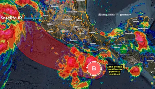Tormenta tropical “Javier” ocasionará lluvias fuertes este fin de semana en Morelos