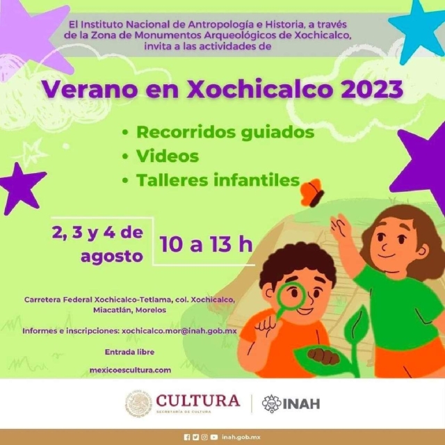 Impartirán curso de verano en la Zona Arqueológica de Xochicalco