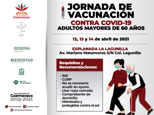 Listo, ayuntamiento capitalino para primera jornada de vacunación en La Lagunilla