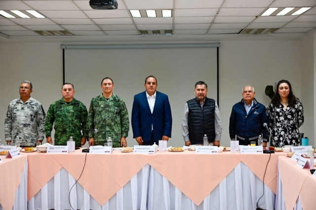 Reunión de Mesa de Coordinación Estatal para la Construcción de la Paz en instalaciones de Guardia Nacional