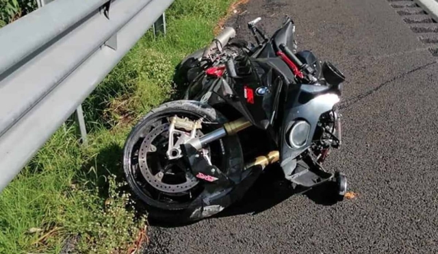 A la baja, accidentes en motocicleta