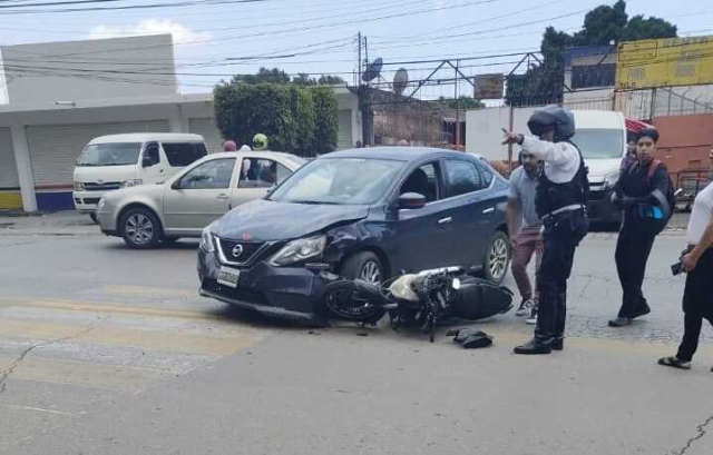 Accidente de motociclista en carretera federal México-Tepoztlán
