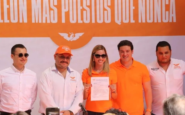 Mariana Rodríguez se registra como precandidata a la alcaldía de Monterrey