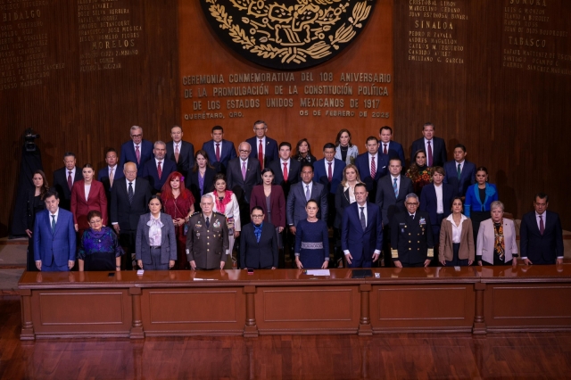 Participa gobernadora Margarita González Saravia en 108 aniversario de la promulgación de la Constitución de 1917