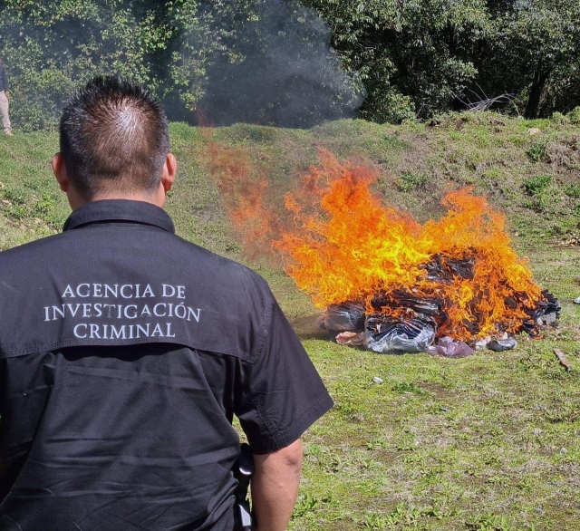 Incinera FGR diversas drogas y objetos del delito en Morelos