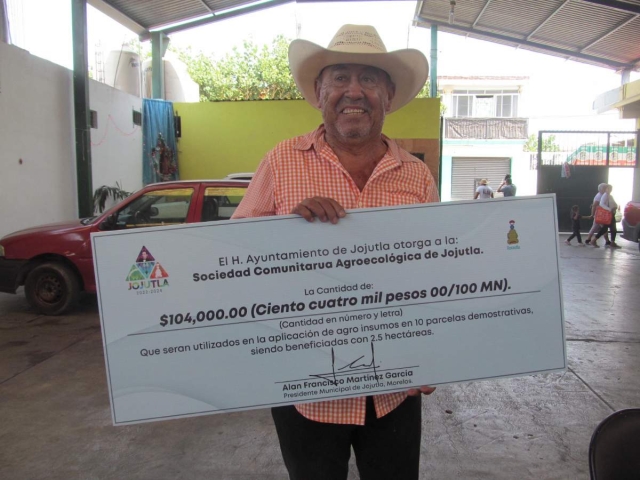  La sociedad de productores recibió recursos para seguir fomentando la práctica agroecológica debido a que actualmente ya es necesario regenerar la tierra.