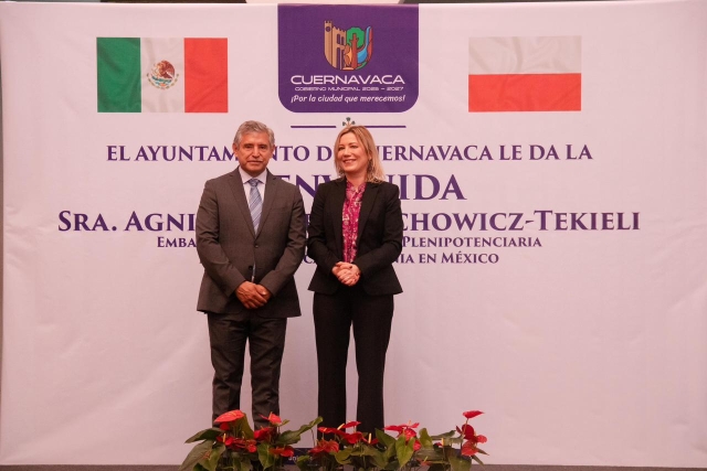 Cuernavaca fortalece lazos internacionales con la visita oficial de la embajadora de la República de Polonia en México