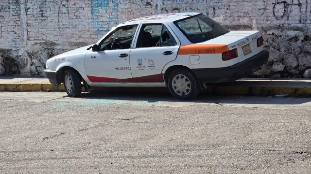 Disparan contra un taxi en Yautepec