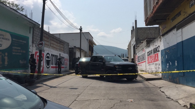 El cateo se efectuó en la calle Gustavo Diaz Ordaz, en la colonia Los Presidentes